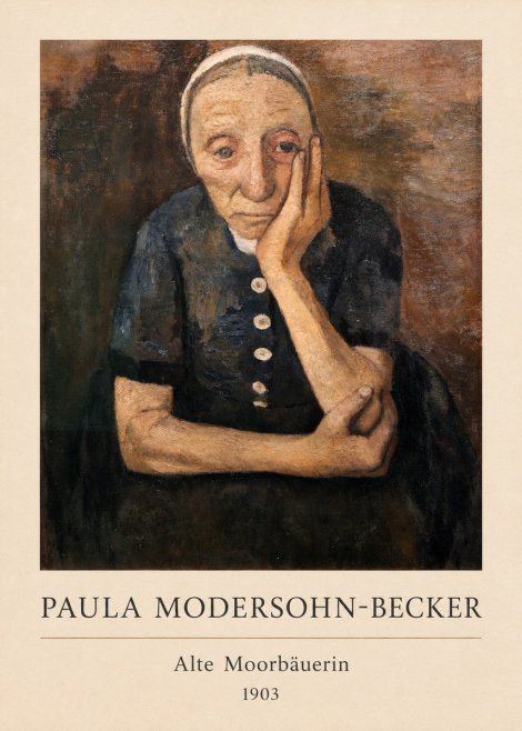 Paula Modersohn-Becker Alte Moorbäuerin No3 - Póster