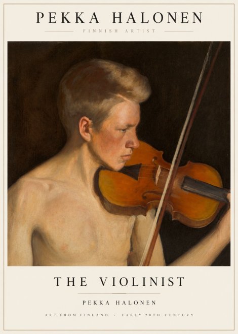 Pekka Halonen The Violinist No1 - Póster