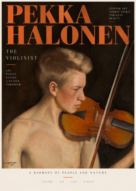 Pekka Halonen The Violinist No3 - Póster