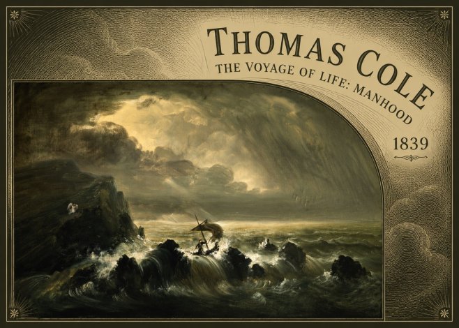 Thomas Cole The Voyage of Life: Manhood IV No5 - Póster