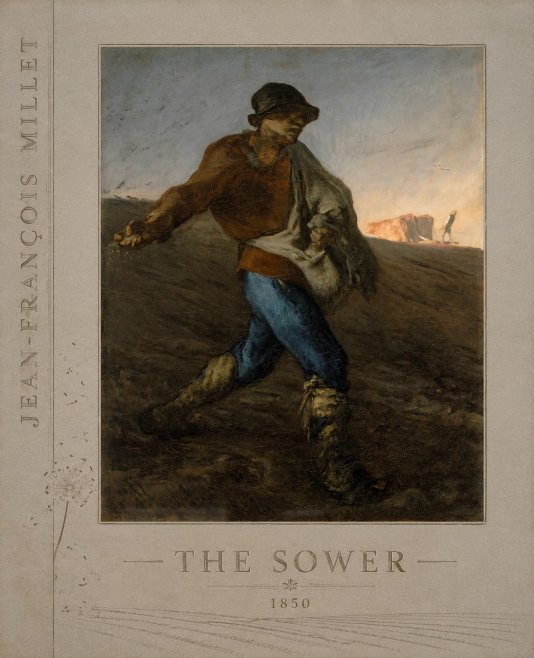 Jean-François Millet The Sower II No4 - Póster