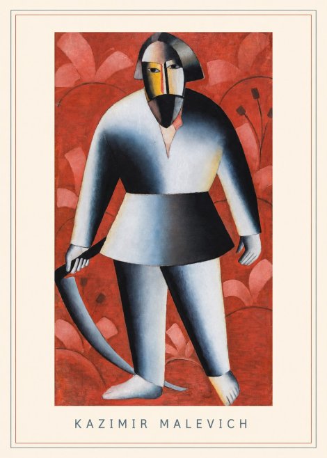 Kazimir Malevich Peasant with Scythe No3 - Póster