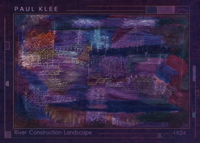 Paul Klee River Construction Landscape No1 - Póster