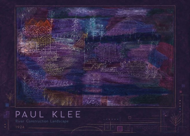 Paul Klee River Construction Landscape No2 - Póster
