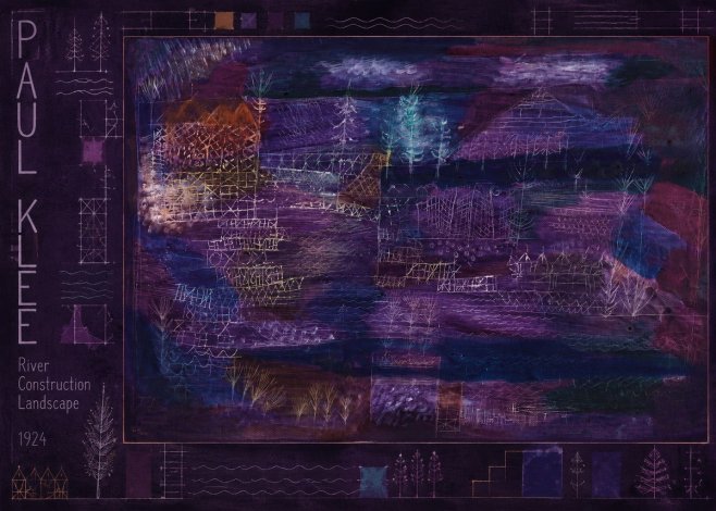 Paul Klee River Construction Landscape No3 - Póster
