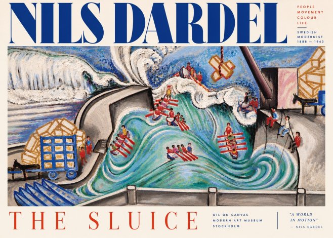 Nils Dardel The Sluice No5 - Póster