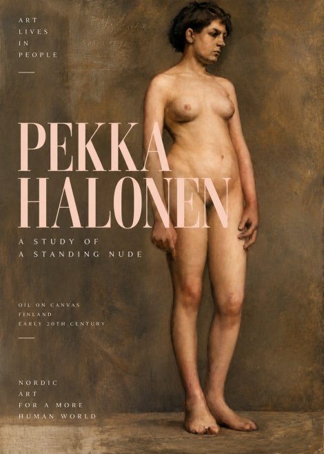 Pekka Halonen A Study of a Standing Nude No2 - Póster