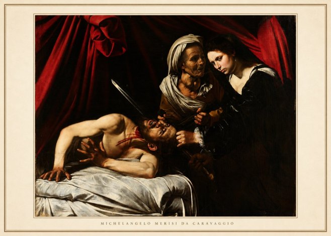 Michelangelo Merisi da Caravaggio Judith Beheading Holofernes III No4 - Póster