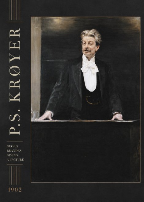 P.S. Krøyer Georg Brandes Giving a Lecture No2 - Póster