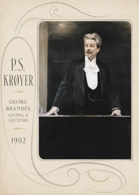 P.S. Krøyer Georg Brandes Giving a Lecture No4 - Póster