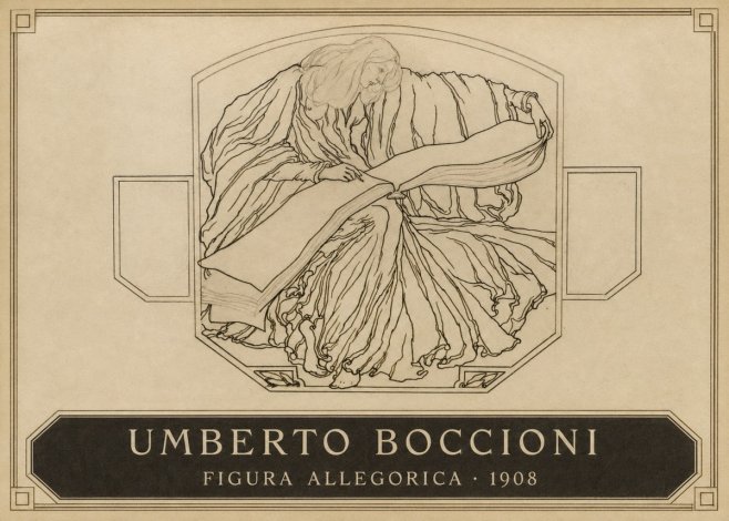 Umberto Boccioni Figura Allegorica No3 - Póster