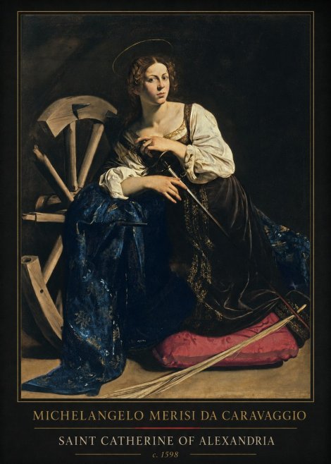 Michelangelo Merisi da Caravaggio Saint Catherine of Alexandria II No1 - Póster