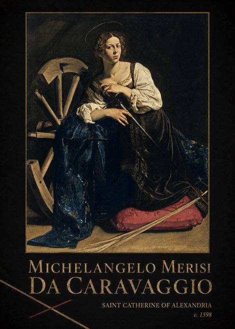 Michelangelo Merisi da Caravaggio Saint Catherine of Alexandria II No2 - Póster