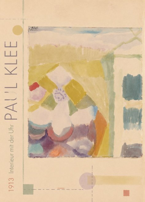 Paul Klee Interieur Mit Der Uhr I No2 - Póster