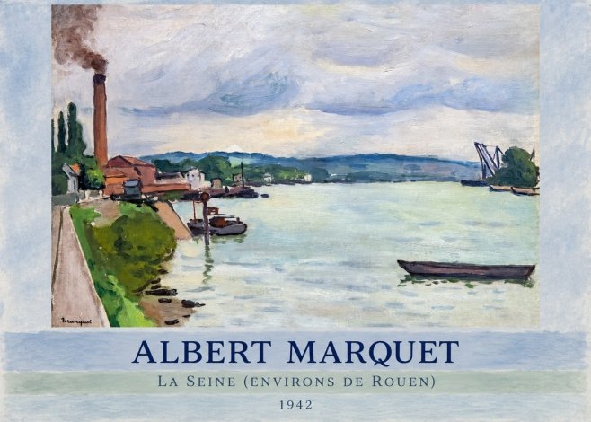 Albert Marquet La Seine (Environs De Rouen) No5 - Póster