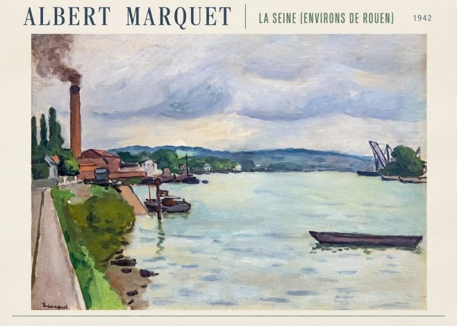 Albert Marquet La Seine (Environs De Rouen) No6 - Póster