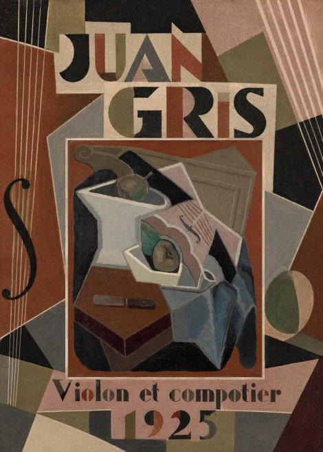 Juan Gris Violon Et Compotier No5 - Póster