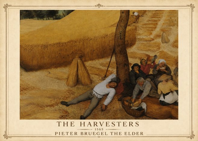 Pieter Bruegel The Harvesters V No1 - Póster
