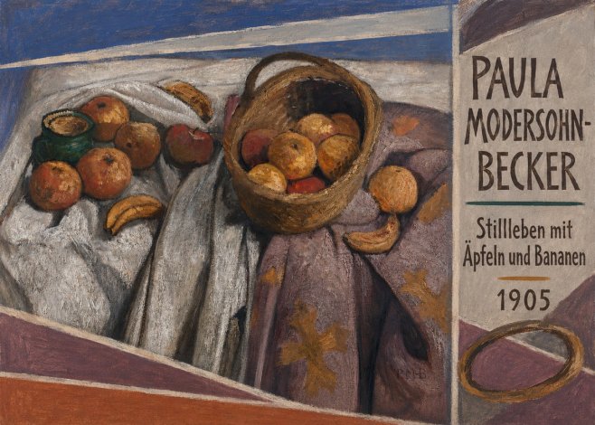 Paula Modersohn-Becker Stillleben Mit Äpfeln Und Bananen No4 - Póster
