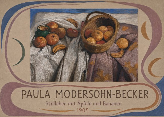 Paula Modersohn-Becker Stillleben Mit Äpfeln Und Bananen No5 - Póster