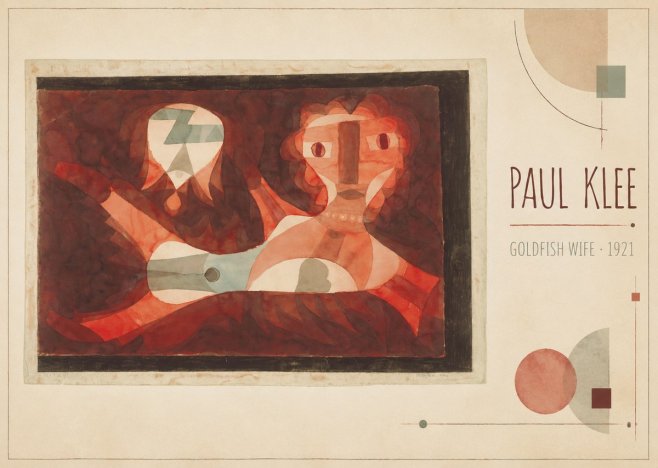 Paul Klee Goldfish Wife No3 - Póster
