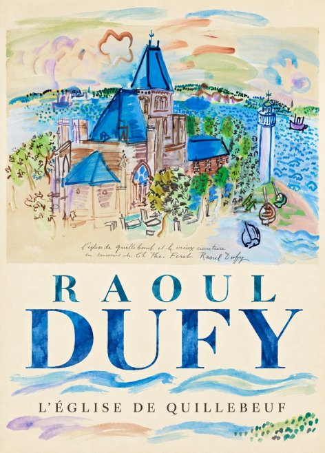 Raoul Dufy L'église De Quillebeuf No3 - Póster