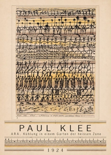 Paul Klee Ara. Kühlung in Einem Garten Der Heissen Zone No1 - Póster
