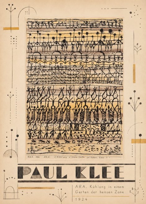 Paul Klee Ara. Kühlung in Einem Garten Der Heissen Zone No5 - Póster