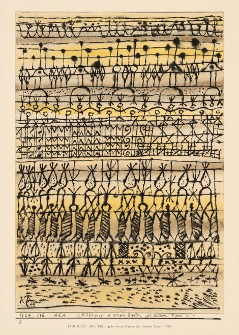 Paul Klee Ara. Kühlung in Einem Garten Der Heissen Zone No6 - Póster