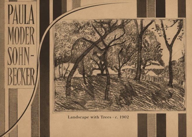 Paula Modersohn-Becker Landscape with Trees No5 - Póster