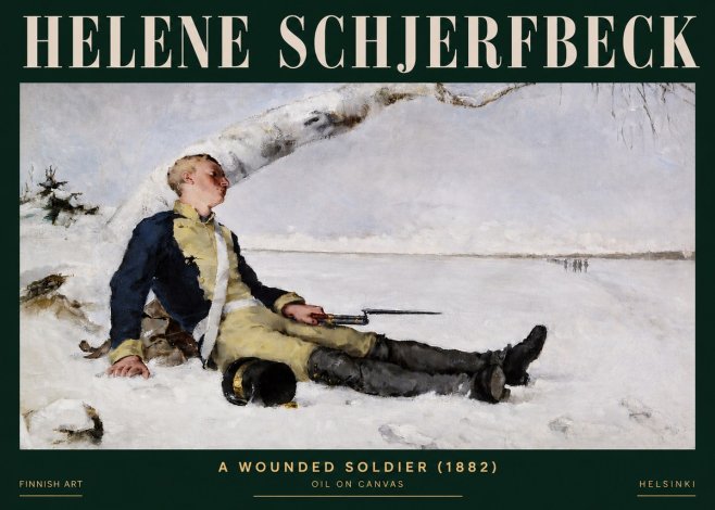 Helene Schjerfbeck A Wounded Soldier (1882) No3 - Póster