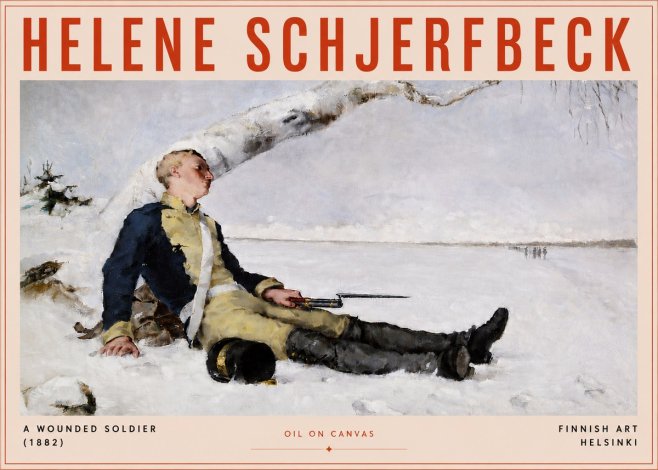 Helene Schjerfbeck A Wounded Soldier (1882) No5 - Póster