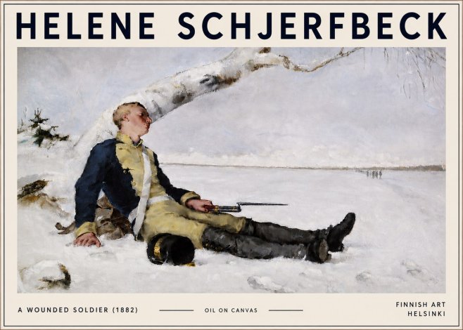 Helene Schjerfbeck A Wounded Soldier (1882) No6 - Póster