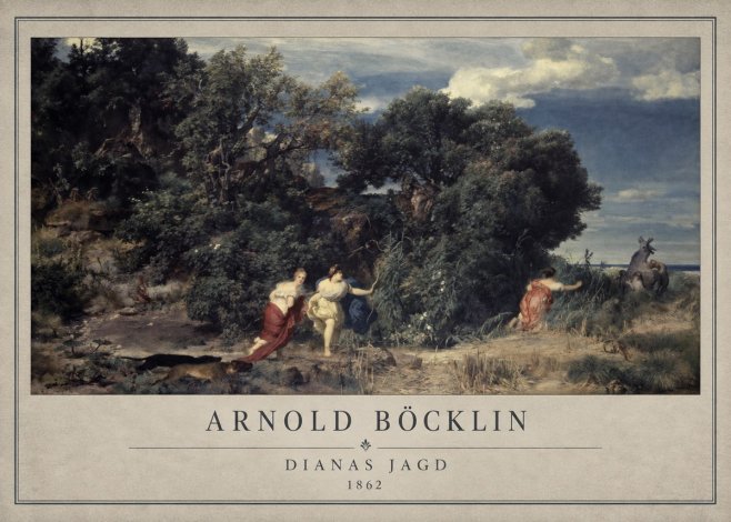 Arnold Böcklin Dianas Jagd No1 - Póster