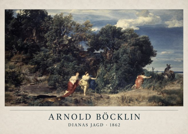 Arnold Böcklin Dianas Jagd No2 - Póster