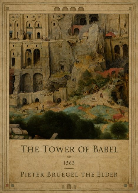 Pieter Bruegel The Tower of Babel XVII No1 - Póster