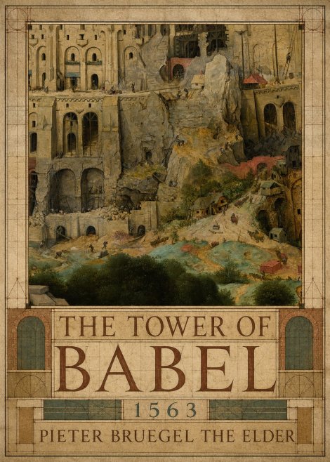 Pieter Bruegel The Tower of Babel XVII No2 - Póster