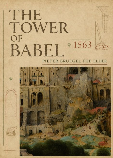 Pieter Bruegel The Tower of Babel XVII No5 - Póster