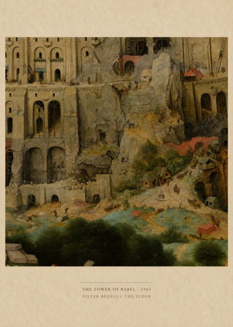 Pieter Bruegel The Tower of Babel XVII No6 - Póster