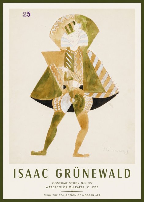 Isaac Grünewald Costume Study No. 35 No1 - Póster