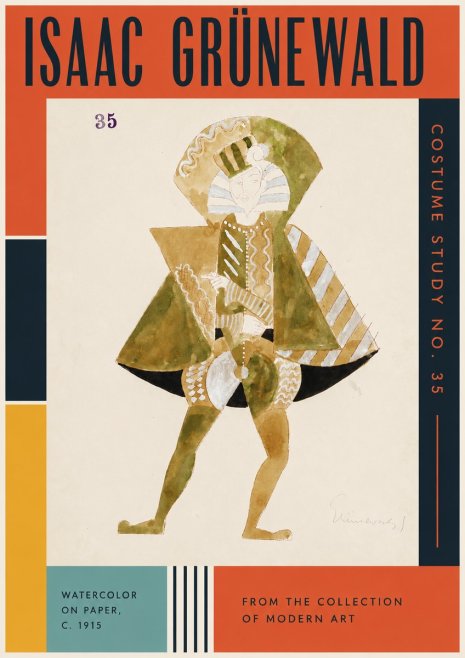 Isaac Grünewald Costume Study No. 35 No3 - Póster