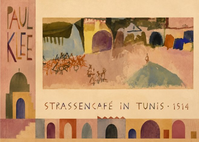 Paul Klee Strassencafé in Tunis · 1914 No2 - Póster