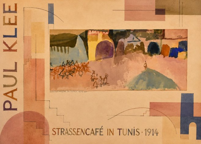 Paul Klee Strassencafé in Tunis · 1914 No5 - Póster