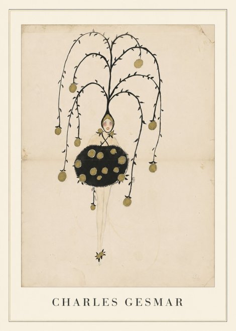 Charles Gesmar Figure with Hanging Orbs No4 - Póster