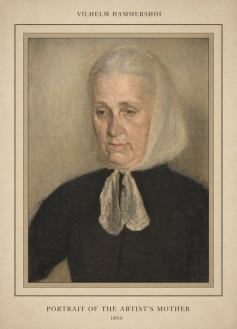 Vilhelm Hammershøi Portrait of the Artist's Mother · 1894 No3 - Póster