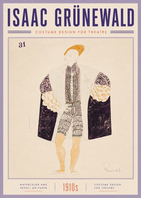 Isaac Grünewald Costume Design for Theatre No6 - Póster