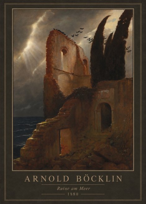 Arnold Böcklin Ruine Am Meer II No1 - Póster