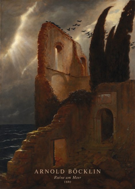 Arnold Böcklin Ruine Am Meer II No2 - Póster