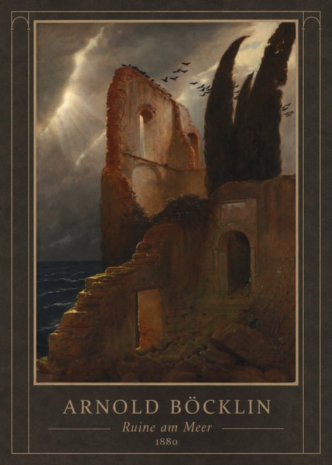 Arnold Böcklin Ruine Am Meer II No3 - Póster