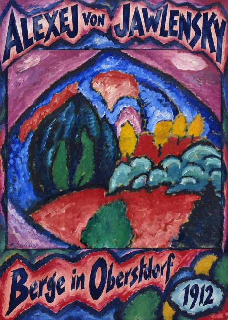 Alexej von Jawlensky Berge in Oberstdorf No5 - Póster